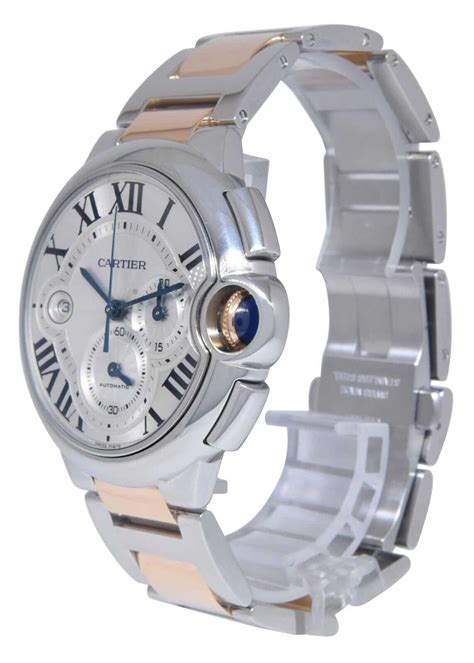 Cartier Ballon Bleu XL Chronograph Stainless Steel 3109 or